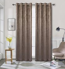 Kate Aurora Modern Art Contemporary 2 Pack Light Filtering Grommet Top Curtains - Assorted Colors