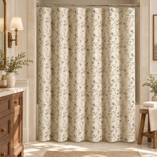 Kate Aurora West Village Kristi Floral Beige Fabric Shower Curtain