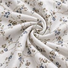 Kate Aurora Arlo Taupe Cherry Blossom Shabby Chic Fabric Shower Curtain