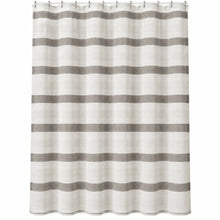 Kate Aurora Akua Autumn Lux Accents Linen Blend Fabric Shower Curtain