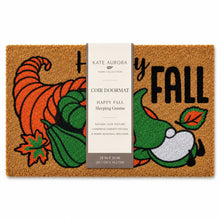 Kate Aurora Happy Fall Sleeping Gnome Bristled Coir Outdoor Welcome Home Mat - 18"x30"