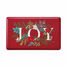 Kate Aurora Red Christmas Joy Heavy Duty Anti Fatigue Non-Skid Memory Foam Kitchen Floor Mat - 18 in. W x 30 in. L
