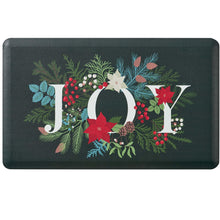 Kate Aurora Green Christmas Joy Heavy Duty Anti Fatigue Non-Skid Memory Foam Kitchen Floor Mat - 18 in. W x 30 in. L