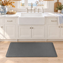 Kate Aurora Chef Grade Oversized Anti Fatigue Kitchen Mat With Beveled Edges - 20 in. W x 40 in. L - Gray