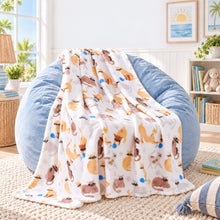 Kate Aurora Ultra Soft & Plush Kittens & Yarn Balls Accent Fleece Throw Blanket - 50 in. W x 60 in. L