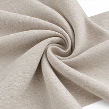 Kate Aurora Serene Haven Wellness Spa Linen Blend Fabric Shower Curtain in Oatmeal