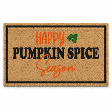 Kate Aurora Happy Pumpkin Spice Season Bristled Coir Outdoor Welcome Home Mat - 18"x30"