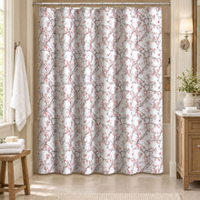 Kate Aurora Arlo Rose Pink Cherry Blossom Shabby Chic Fabric Shower Curtain
