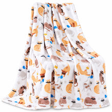 Kate Aurora Ultra Soft & Plush Kittens & Yarn Balls Accent Fleece Throw Blanket - 50 in. W x 60 in. L