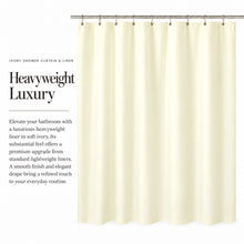 Kate Aurora The Clean Home Collection Heavy Duty Ivory PEVA Shower Curtain Liner - Standard Size