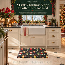 Kate Aurora Christmas Nutcrackers Heavy Duty Anti Fatigue Non-Skid Memory Foam Kitchen Floor Mat - 18 in. W x 30 in. L
