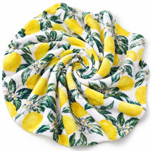 Kate Aurora Ultra Soft & Plush Lemon Garden Fleece Accent Throw Blanket - 50 in. W x 60 in. L