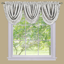 Kate Aurora Custom Rod Pocket Austrian Damask Window Valance With Pleated Trim