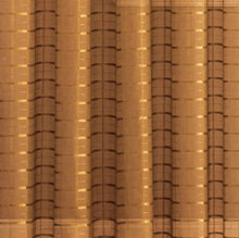 Kate Aurora 2 Piece Rod Pocket Plaid Sheer Voile Window Curtain Panels - 84 in. Long - Gold