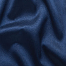 Kate Aurora Basic Faux Silk Rod Pocket Shimmery Sheer Single Window Curtain Panel - 52 in. W x 84 in. L - Navy