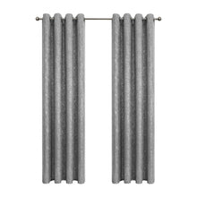 Kate Aurora 2 Pack Glam Metallic Sparkle Thermal Light Filtering Grommet Top Curtains - 52 in. W x 84 in. L, Gray