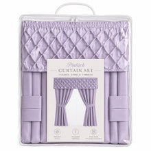 Kate Aurora Dorm Essentials Lavender Window in a Bag Curtain Panels & Valance Set - 84 in. Long