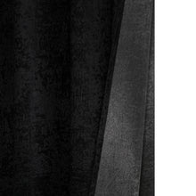 Kate Aurora Modern Art Contemporary 2 Pack Light Filtering Grommet Top Curtains - Black