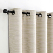 Kate Aurora 1 Piece Grace Hotel Room Darkening Grommet Top Window Curtain Panel - 84 in. Long - Beige