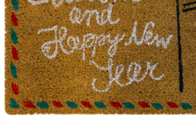 Kate Aurora Christmas Santa Postcard Bristled Coir Outdoor Welcome Mat - 18"x30"