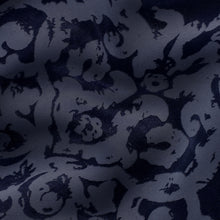 Kate Aurora Living 2 Pack Delaney Room Darkening Damask Print Grommet Curtain - 52 in. W x 84 in. L, Navy