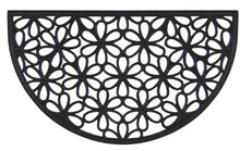 Kate Aurora Mountain Daisies Half Circle Welcome Rubber Outdoor All Season Welcome Mat - 18"x30"