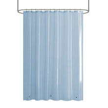 Kate Aurora Transparent Pastel 6 Gauge Hotel Non-Toxic Odor Free PEVA Shower Curtain Liner - Mold & Mildew Resistant - Aqua