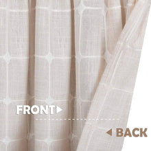 Kate Aurora Country Farmhouse Beige Buffalo Plaid Rod Pocket Window Valance - 52 in. W x 15 in. L