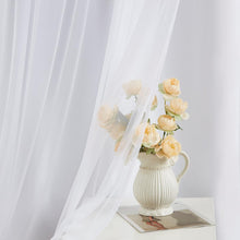 Kate Aurora Basic Elegance 2 Pack Double Layered Hotel Chic Sheer Light Defusing Curtains - 38 in. W x 63 in. L, White