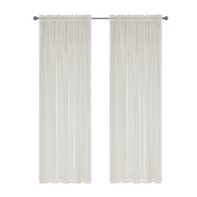 Kate Aurora Living 4-Pack High End Luxe Rod Pocket Sheer Voile Window Curtain Set - Beige
