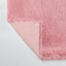 Kate Aurora Regal Luxe Oversized Ultra Soft & Fuzzy Lined Accent Throw Blanket - 50 in. W x 70 in. L - Dusty Rose