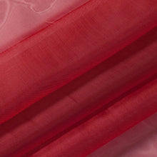 Kate Aurora 2 Piece Extra Long Grommet Top Sheer Voile Window Curtain Pair - 90 in. Long - Red