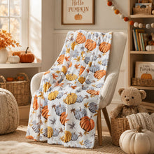 Kate Aurora Thanksgiving Harvest Golden Pumpkins Ultra Soft & Plush Oversized Accent Throw Blanket - 50 In. W X 70 In. L