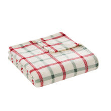 Kate Aurora Holiday Classics Christmas Plaid & Ultra Plush Accent Throw Blanket - 50 in. W x 60 in. L