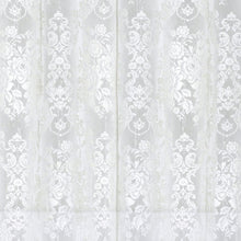 Kate Aurora Country Farmhouse Shabby Chic Floral Lace Shower Curtain - Off White