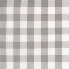 GoodGram Buffalo Check Gingham Custom Window Curtain Treatments - Single Curtain Panel 42 in. W x 84 in. L, Gray