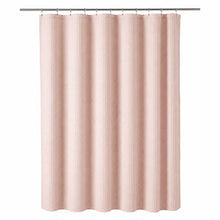 Kate Aurora Hotel Spa Collection Waffle Embossed Fabric Shower Curtain - 70 in. x 72 in. - Rose