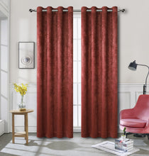Kate Aurora Modern Art Contemporary 2 Pack Light Filtering Grommet Top Curtains - Spice