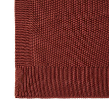 Kate Aurora Vermont Impressions Cable Knit Accent Throw Blanket - 50 in. W x 60 in. L - Apple Spice