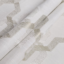Kate Aurora Living Shabby Trellis Clover Rod Pocket Window Curtain Valances - 56 in. W x 14 in. L, Neutral/Linen
