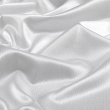 Kate Aurora Ultra Lux Faux Silk Regency Crinkle Rod Pocket Semi Sheer Single Curtain Panel - 52 in. W x 84 in. L, White