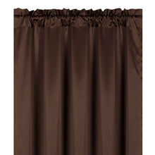 Kate Aurora 6 Piece Maison Estate Collection Semi Sheer Window Curtains & Beaded Valance Set - Chocolate