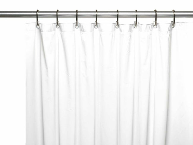 GoodGram 3-Gauge Vinyl Shower Curtain Liners - White