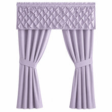 Kate Aurora Dorm Essentials Lavender Window in a Bag Curtain Panels & Valance Set - 84 in. Long