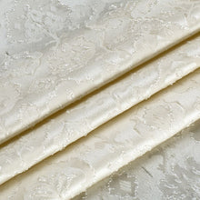 Kate Aurora Regency Collection Raised Jacquard Damask Fabric Tablecloth - 54 in. W x 84 in. L (6-8 Chairs), Beige