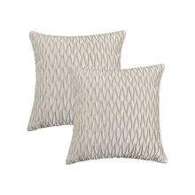 Kate Aurora Overfilled Crushed Velvet 1 Piece Zippered Christmas Accent Throw Pillow - 18" x 18"