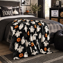 Kate Aurora Halloween Friends Ultra Soft & Plush Accent Throw Blanket