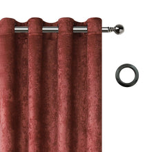 Kate Aurora Modern Art Contemporary 2 Pack Light Filtering Grommet Top Curtains - Spice