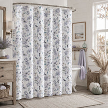 Kate Aurora Shabby Chic Watercolor Floral Garden Fabric Shower Curtain - Neutral