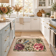 Kate Aurora Botanical Gardens Anti Fatigue Non-Skid Memory Foam Kitchen Floor Mat - 18 in. W x 30 in. L